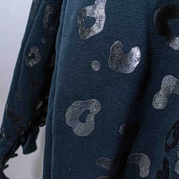 Jeremy Scott Adidas Leopard Full Zip Hoodie Sweatshirt Paws Tail Medium Designer - Picture 5 of 16